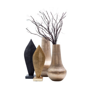 PANDANUS 2 ΔΙΑΚΟΣΜΗΤΙΚΟ TOTEM 17x12x48 POLYRESIN ΧΡΥΣΟ