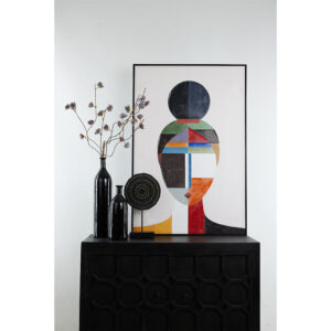 TUISI ΔΙΑΚΟΣΜΗΤΙΚΟ TOTEM 26x8x43 POLYRESIN ΜΑΥΡΟ ΧΡΥΣΟ