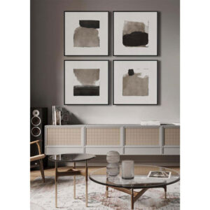BE BOLD ΠΙΝΑΚΑΣ 60x60 ΚΑΜΒΑΣ MDF ΜΑΥΡΟ