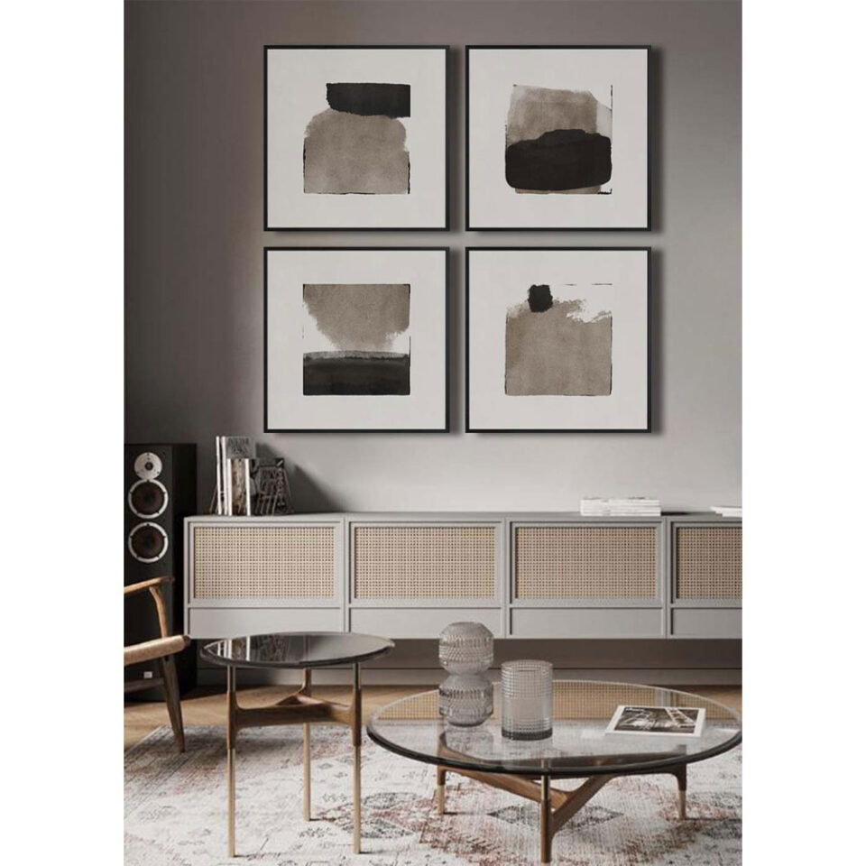 BE BOLD ΠΙΝΑΚΑΣ 60x60 ΚΑΜΒΑΣ MDF ΜΑΥΡΟ