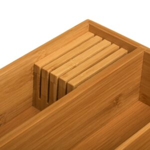 ΘΗΚΗ ΟΡΓΑΝΩΣΗΣ ΣΥΡΤΑΡΙΟΥ, 5 ΘΕΣΕΩΝ BAMBOO 28x38xY7cm