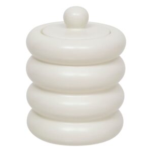 ΒΑΖΟ ΜΕ ΚΑΠΑΚΙ, ΚΕΡΑΜΙΚΟ ΛΕΥΚΟ Φ11,2xΥ14,7cm