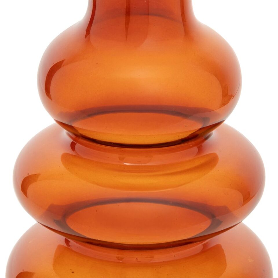 ΒΑΖΟ ΔΙΑΦΑΝΟ, ΓΥΑΛΙΝΟ ΚΟΚΚΙΝΟ Φ14,5xΥ22cm
