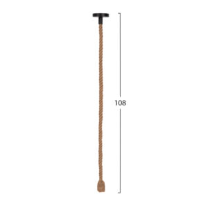 ΦΩΤΙΣΤΙΚΟ ΟΡΟΦΗΣ ΚΡΕΜΑΣΤΟ ΜΕ ΛΑΜΠΤΗΡΑ--ΣΧΟΙΝΙ 1m ΠΑΧΟΥΣ 2cm-ΝΤΟΥΙ Ε27