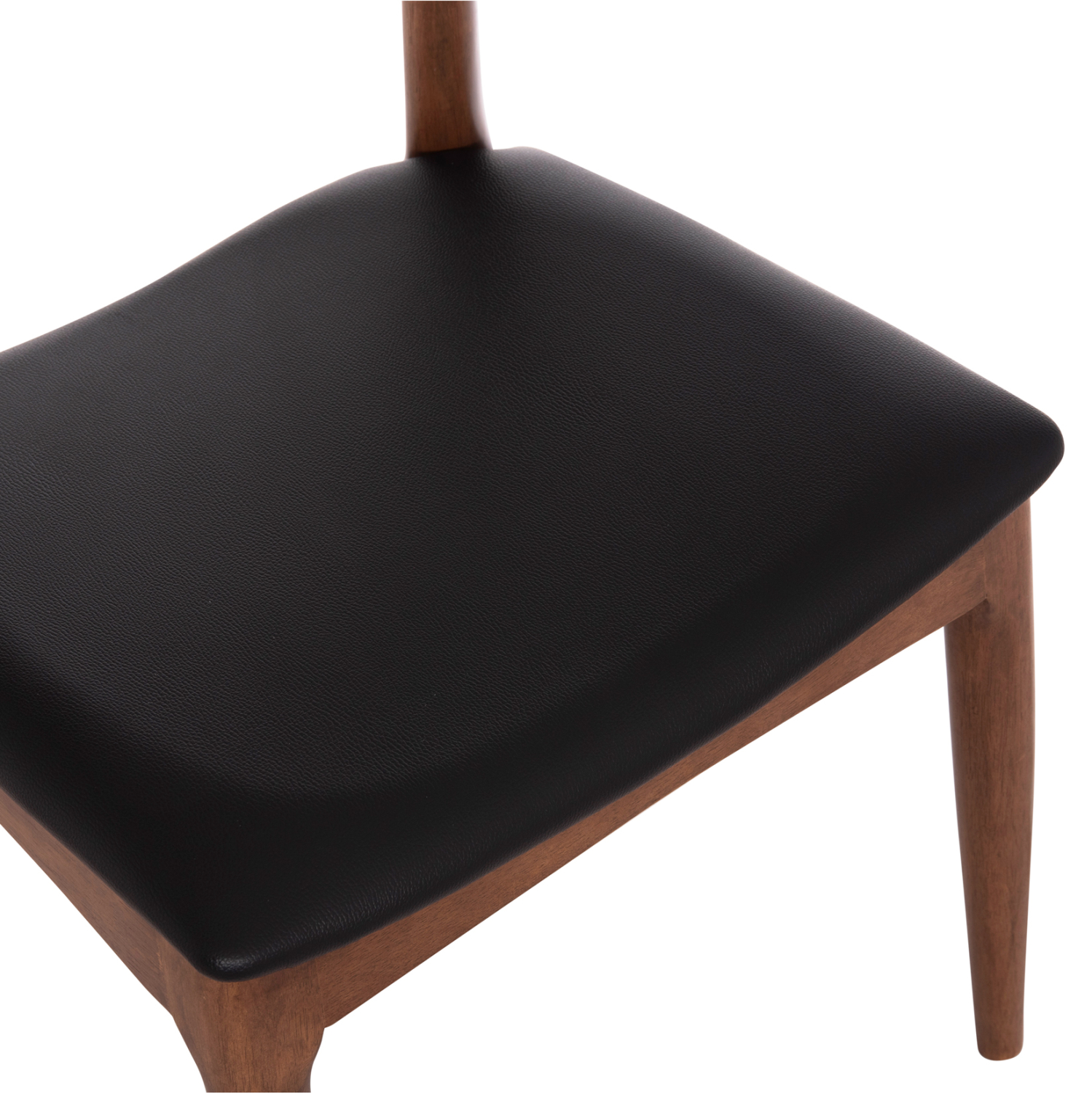 KΑΡΕΚΛΑ ΤΡΑΠΕΖΑΡΙΑΣ RUBBERWOOD ΚΑΡΥΔΙ-ΜΑΥΡΟ PU 55x51x75Υεκ