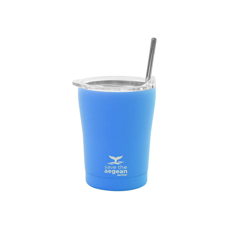 ΘΕΡΜΟΣ COFFEE MUG SAVE THE AEGEAN 350ml OLYMPIC BLUE