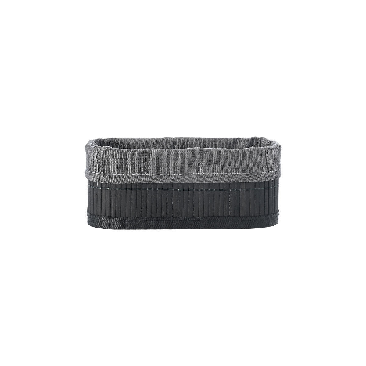 ΚΑΛΑΘΙ ΟΡΓΑΝΩΣΗΣ BAMBOO ESSENTIALS 19.5x10cm ME ΕΠΕΝΔΥΣΗ ΜΑΥΡΟ