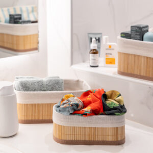 ΚΑΛΑΘΙ ΟΡΓΑΝΩΣΗΣ BAMBOO ESSENTIALS 24.5x10cm ME ΕΠΕΝΔΥΣΗ