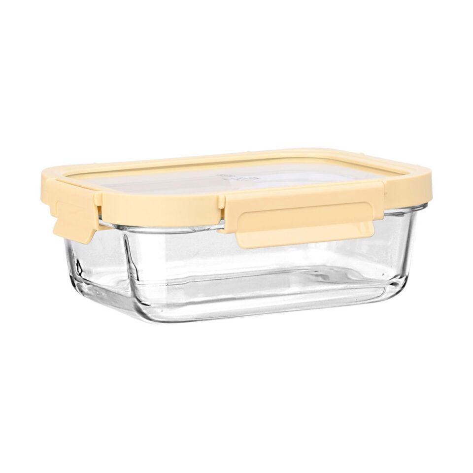 ΦΑΓΗΤΟΔΟΧΕΙΟ CLICK&SEAL ΓΥΑΛΙΝΟ 1050ml 21.6x16.5x7.4cm ΜΕ ΚΑΠΑΚΙ ΠΛΑΣΤΙΚΟ IVORY