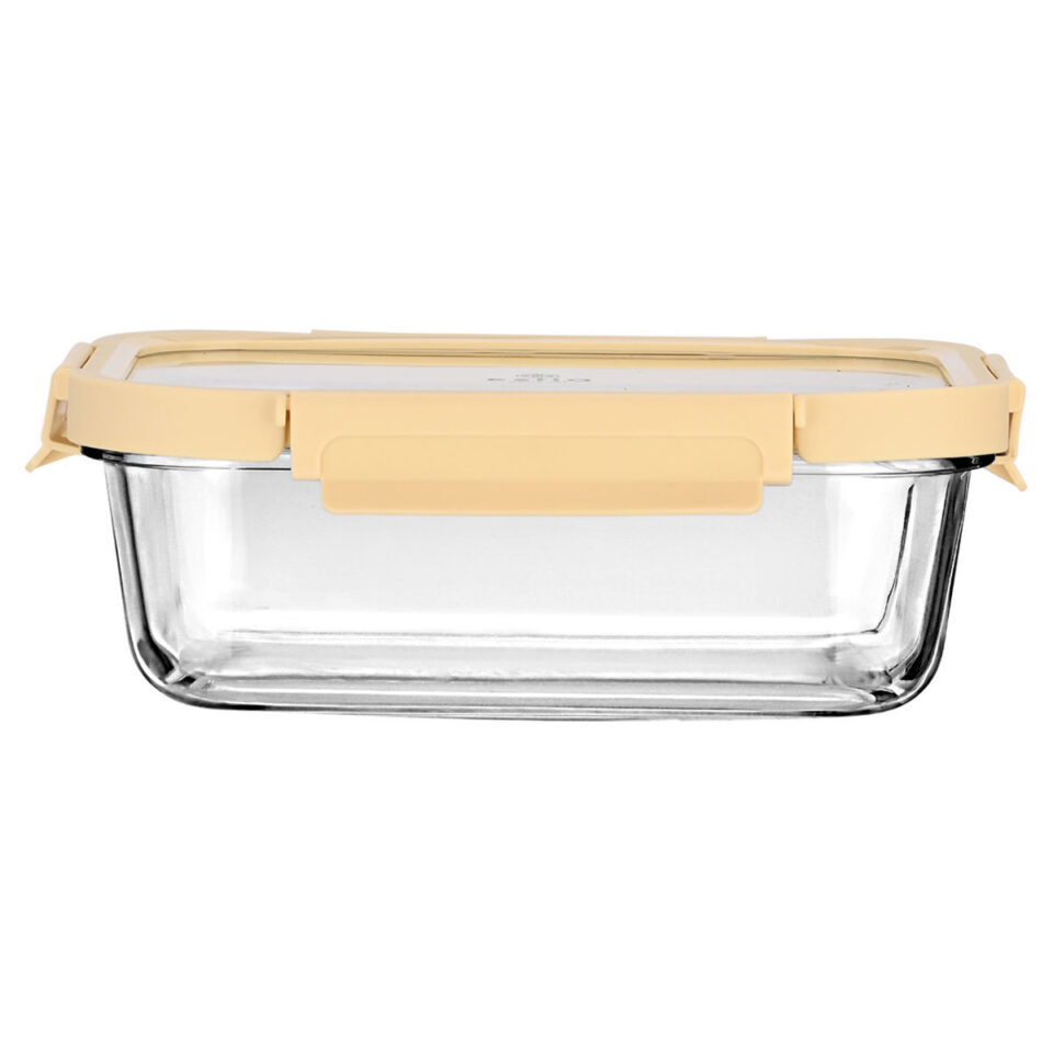 ΦΑΓΗΤΟΔΟΧΕΙΟ CLICK&SEAL ΓΥΑΛΙΝΟ 1520ml 23.5x17.8x7.6cm ΜΕ ΚΑΠΑΚΙ ΠΛΑΣΤΙΚΟ IVORY