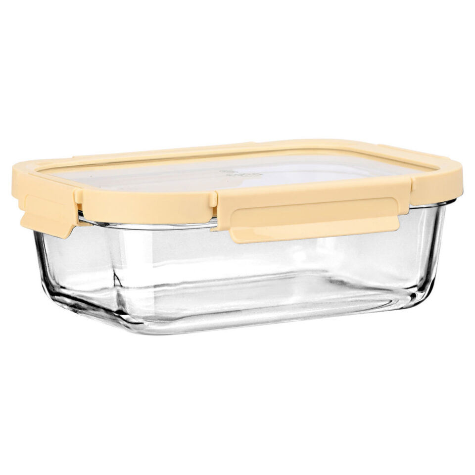 ΦΑΓΗΤΟΔΟΧΕΙΟ CLICK&SEAL ΓΥΑΛΙΝΟ 1520ml 23.5x17.8x7.6cm ΜΕ ΚΑΠΑΚΙ ΠΛΑΣΤΙΚΟ IVORY