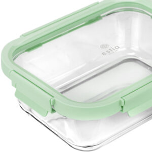 ΦΑΓΗΤΟΔΟΧΕΙΟ CLICK&SEAL ΓΥΑΛΙΝΟ 1520ml 24.1x18.2x8.1cm ΜΕ ΚΑΠΑΚΙ ΠΛΑΣΤΙΚΟ MINT