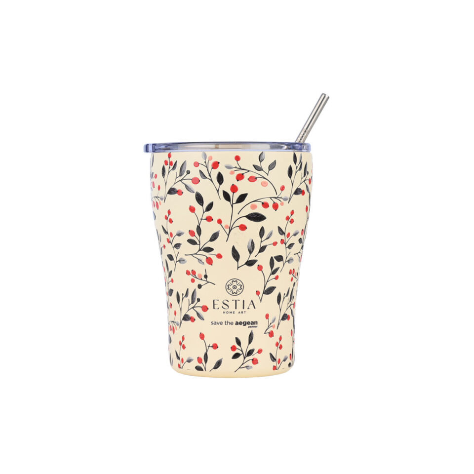 ΘΕΡΜΟΣ COFFEE MUG SAVE THE AEGEAN 350ml BLOOM BEIGE