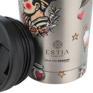 ΘΕΡΜΟΣ TRAVEL MUG SAVE THE AEGEAN 350ml OLD SCHOOL INK