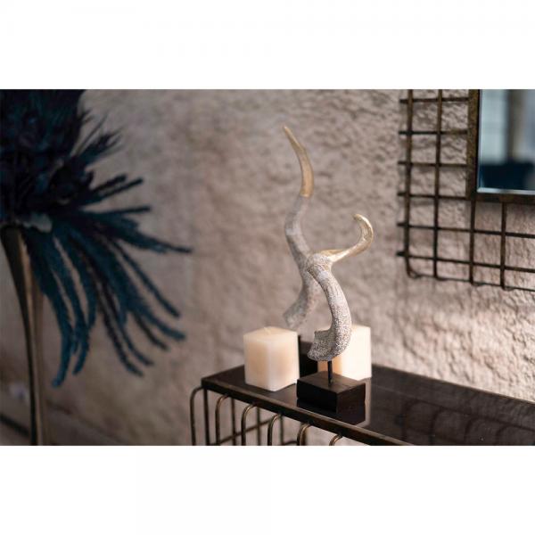 HORN DECO POLYRESIN 12,5x15x33