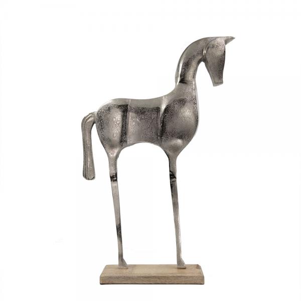 IPPOS DECO ΑΛΟΓΟ ΞΥΛΟ ΑΣΗΜΙ 50x11xH65cm