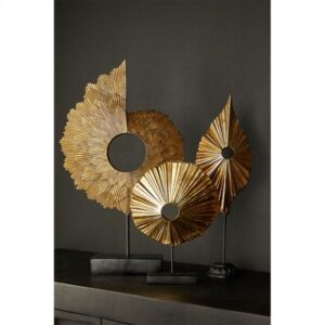 KUNST ΔΙΑΚΟΣΜΗΤΙΚΟ TOTEM 20x6x27 POLYRESIN ΧΡΥΣΟ ΜΑΥΡΟ