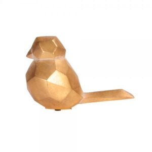 DUMI 2 DECO ΠΟΥΛΙ POLYRESIN ΧΡΥΣΟ 16,4x8xH11,2cm