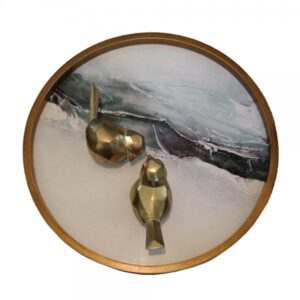 DUMI 2 DECO ΠΟΥΛΙ POLYRESIN ΧΡΥΣΟ 16,4x8xH11,2cm