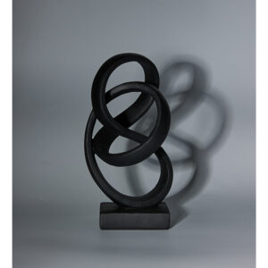 INFINITE ROUTES ΔΙΑΚΟΣΜΗΤΙΚΟ TOTEM 14x14x25 POLYRESIN ΜΑΥΡΟ