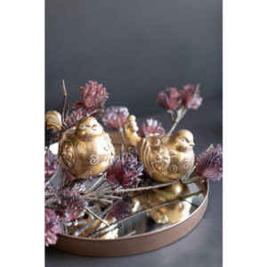 HOOPOE ΔΙΑΚΟΣΜΗΤΙΚΟ ΠΟΥΛΙ 15x10x11 POLYRESIN ΧΡΥΣΟ