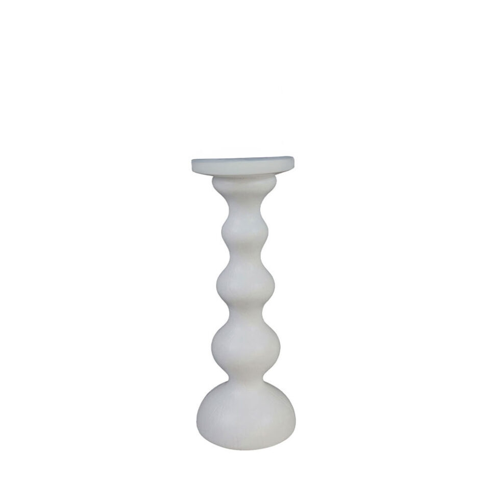 CADENA ΔΙΑΚΟΣΜΗΤΙΚΟ ΚΗΡΟΠΗΓΙΟ 11x11x29 POLYRESIN ΛΕΥΚΟ