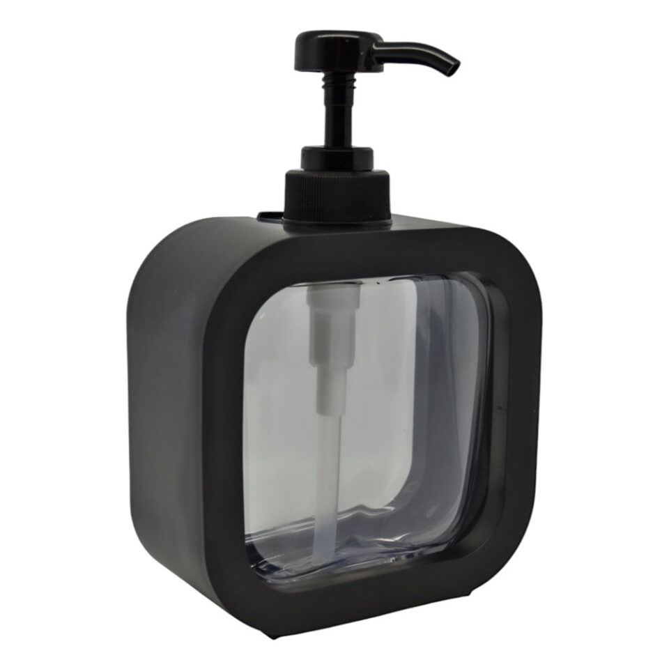 DISPENSER ΠΛΑΣΤΙΚΟ ΜΑΥΡΟ ΜΕ ΔΙΑΦΑΝΕΣ ΤΜΗΜΑ 12,8x5,8x17,1εκ.