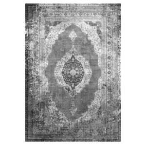 ΧΑΛΙ ΣΑΛΟΝΙΟΥ VINTAGE ΜΕ ΚΡΟΣΙΑ ΓΚΡΙ 160X230 εκ.