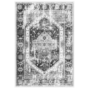 ΧΑΛΙ ΣΑΛΟΝΙΟΥ VINTAGE ΜΕ ΚΡΟΣΙΑ ΓΚΡΙ 160X230 εκ.