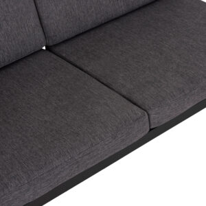 ΚΑΝΑΠΕΣ 2-ΘΕΣΙΟΣ SAFIN ΑΛΟΥΜΙΝΙΟ & ΜΑΞΙΛΑΡΙΑ ΣΕ ΑΝΘΡΑΚΙ 140x70x77Υεκ