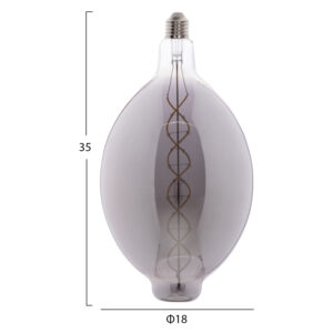 ΛΑΜΠΤΗΡΑΣ LED FILAMENT 8W E27 3000K SMOKE DIMMABLE