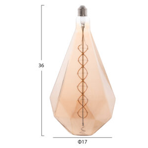 ΛΑΜΠΤΗΡΑΣ LED FILAMENT 8W E27 3000K GOLD COLOR DIMMABLE