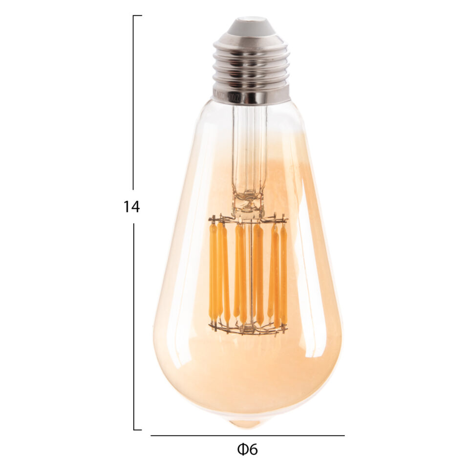 ΛΑΜΠΤΗΡΑΣ LED FILAMENT 12W E27 2700K GOLD