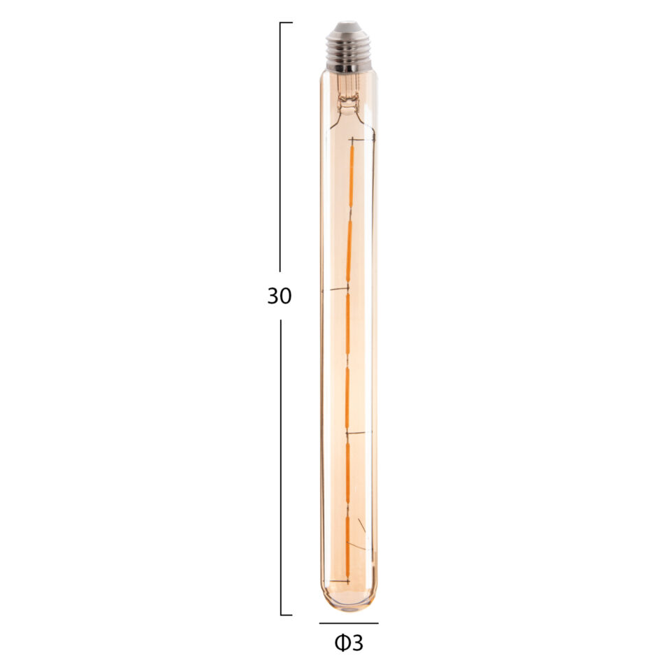 ΛΑΜΠΤΗΡΑΣ LED FILAMENT 6W E27 3000K ΧΡΥΣΟ DIMMABLE