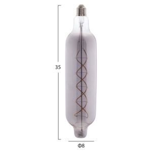 ΛΑΜΠΤΗΡΑΣ JHD-NW7775 LED FILAMENT 8W E27 3000K SMOKE COLOR DIMMABLE