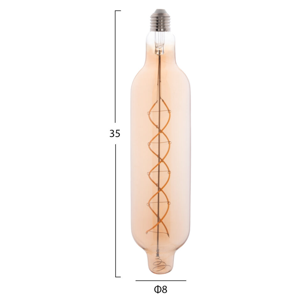 ΛΑΜΠΤΗΡΑΣ JHD-NW7775 LED FILAMENT 8W E27 3000K GOLD COLOR DIMMABLE