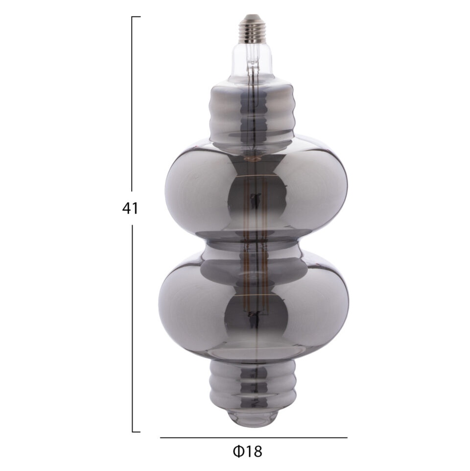 ΛΑΜΠΤΗΡΑΣ LED FILAMENT 8W E27 3000K SMOKE COLOR DIMMABLE