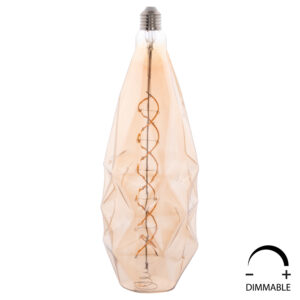 ΛΑΜΠΤΗΡΑΣ LED FILAMENT 8W E27 3000K GOLD COLOR DIMMABLE