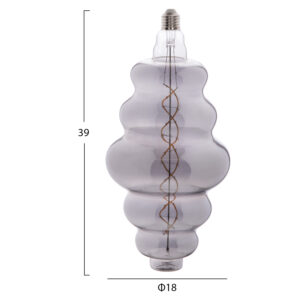 ΛΑΜΠΤΗΡΑΣ LED FILAMENT 8W E27 3000K SMOKE COLOR DIMMABLE