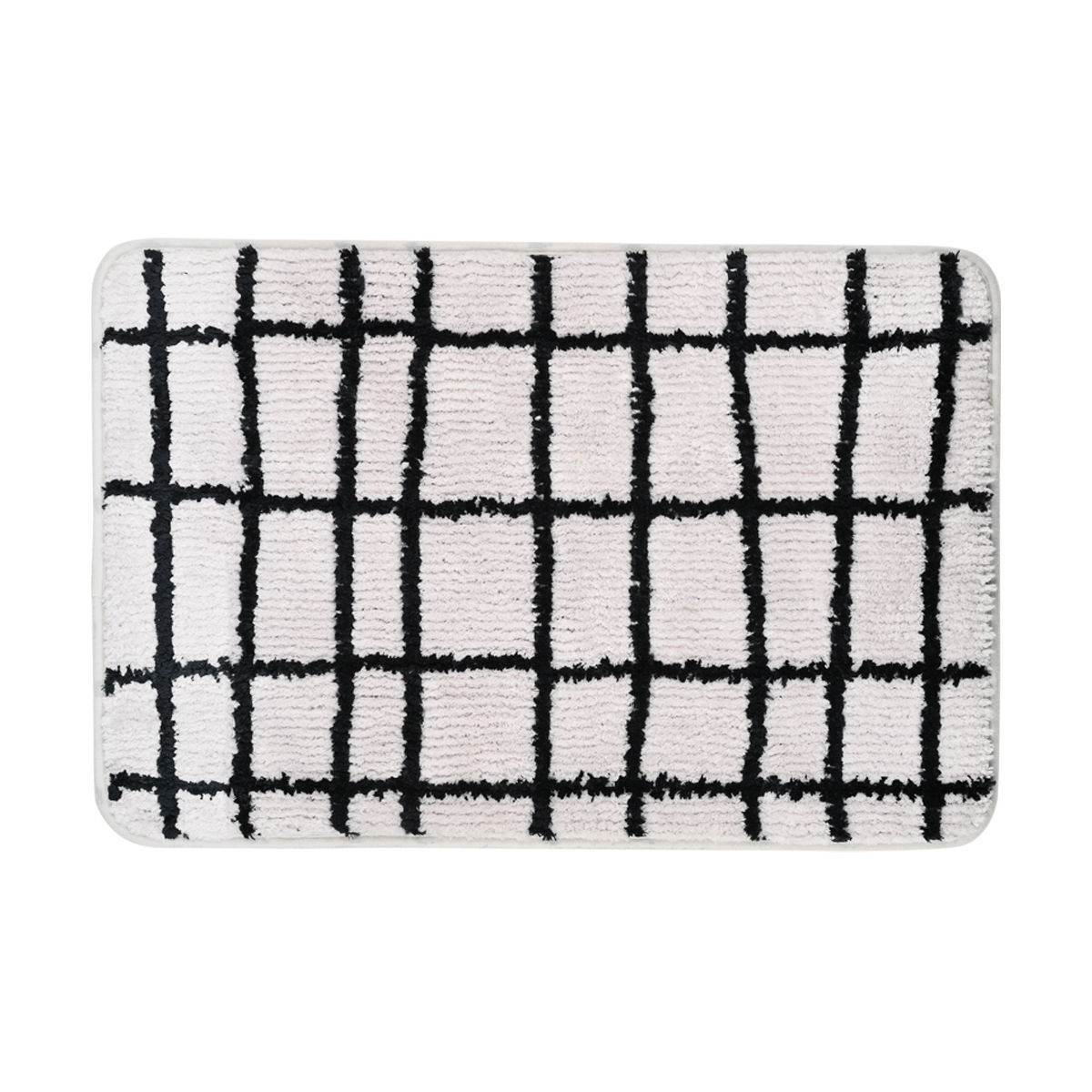 ΤΑΠΕΤΟ ΜΠΑΝΙΟΥ CAGE 40x60cm 100% ΜΙΚΡΟΪΝΕΣ ΓΚΡΙ-ΜΑΥΡΟ