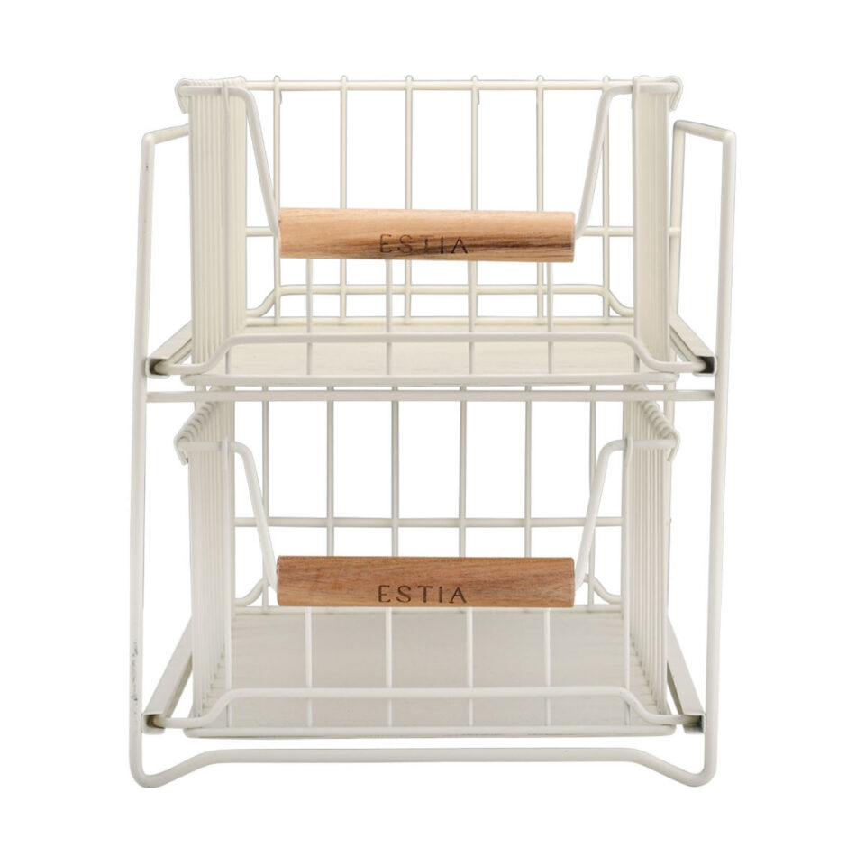 ΚΑΛΑΘΙ ΟΡΓΑΝΩΣΗΣ ALLURE ΜΕΤΑΛΛΙΚΟ 2 ΕΠΙΠΕΔΩΝ ΣΥΡΤΑΡΩΤΟ IVORY