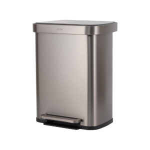 ΚΑΔΟΣ ΑΠΟΡΡΙΜΑΤΩΝ FLATOP SOFT CLOSE 50lt ΜΑΤ ΙΝΟΞ