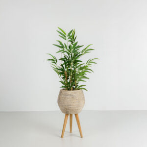 CORDA L ΚΑΣΠΩ ΜΕ ΠΟΔΙΑ WHITE WASHED ΦΥΣΙΚΟ GRASS