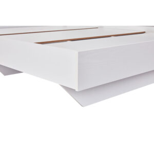 LUCIDO ΚΡΕΒΑΤΙ ΛΕΥΚΟ OAK ΦΥΣΙΚΟ 162x202x88