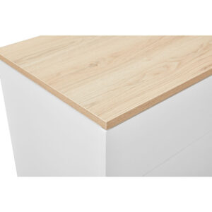 LUCIDO ΚΟΜΟΔΙΝΟ 2ΣΥΡΤΑΡΙΑ ΛΕΥΚΟ OAK ΦΥΣΙΚΟ 58x39x44.5