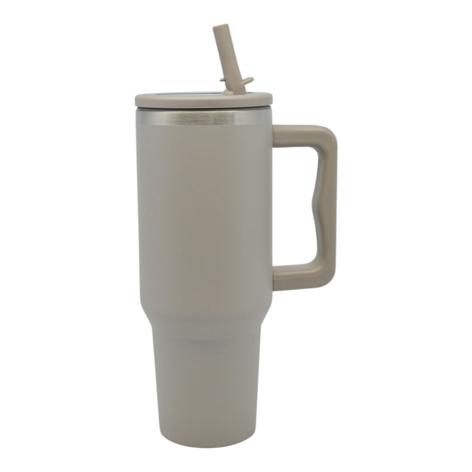 ΠΟΤΗΡΙ ΘΕΡΜΟΣ ΑΝΟΞΕΙΔΩΤΟ 1,2lt ΜΕ ΚΑΛΑΜΑΚΙ TAUPE 9,8x26εκ.