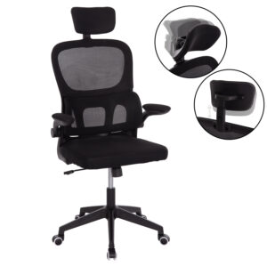 ΚΑΡΕΚΛΑ ΓΡΑΦΕΙΟΥ ΜΑΥΡΟ MESH & PP ΣΚΕΛΕΤΟΣ 64x60x117-127Υεκ.