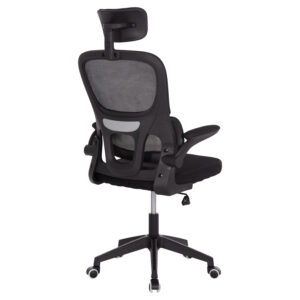 ΚΑΡΕΚΛΑ ΓΡΑΦΕΙΟΥ ΜΑΥΡΟ MESH & PP ΣΚΕΛΕΤΟΣ 64x60x117-127Υεκ.