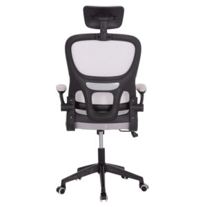 ΚΑΡΕΚΛΑ ΓΡΑΦΕΙΟΥ ΓΚΡΙ MESH & ΜΑΥΡΟ PP ΣΚΕΛΕΤΟΣ 64x60x127Υεκ.