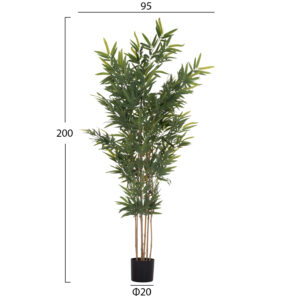 ΔΙΑΚΟΣΜΗΤΙΚΟ ΣΥΝΘΕΤΙΚΟ ΦΥΤΟ BAMBOO ΣΕ ΓΛΑΣΤΡΑ 20x95x200Υεκ.